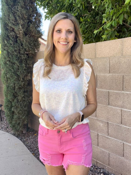 Perfectly Pink Denim Shorts