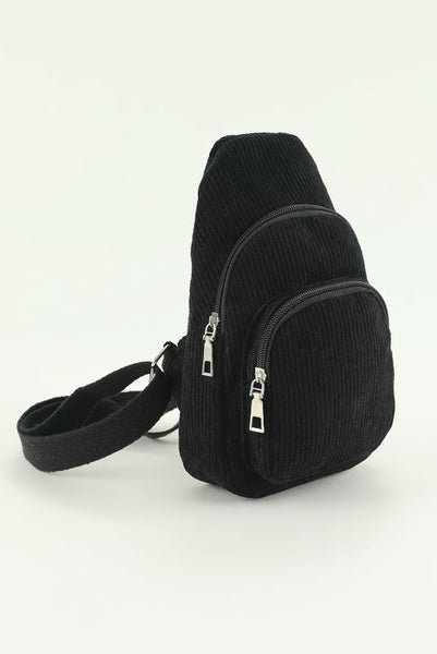 Always On The Go Black Sling Bag