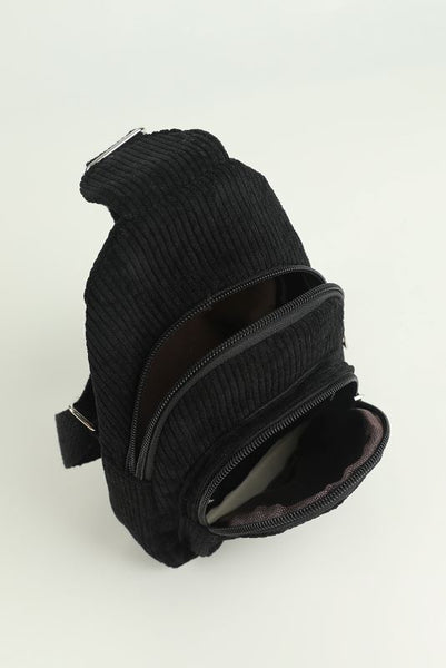 Always On The Go Black Sling Bag