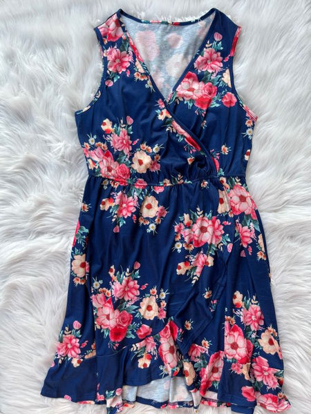 Blooming Love Blue Floral Dress