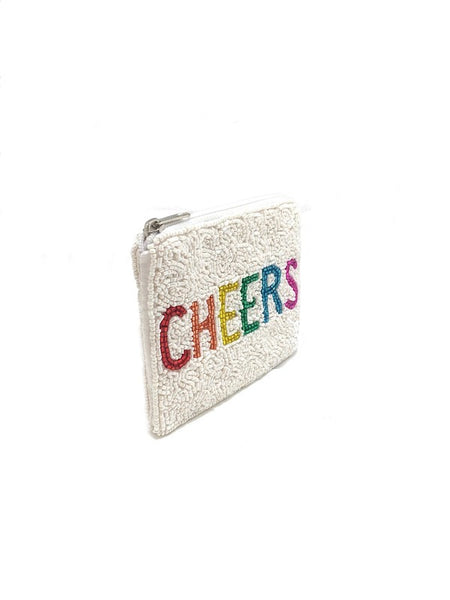 CHEERS Beaded Pouch