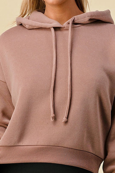 Mocha Sweatshirt With Hood