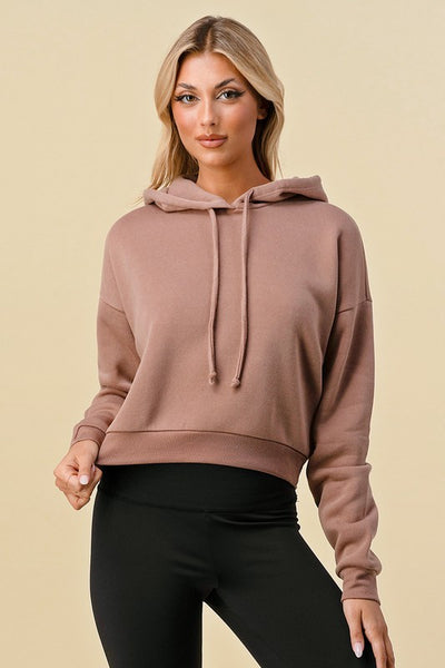 Mocha Sweatshirt With Hood