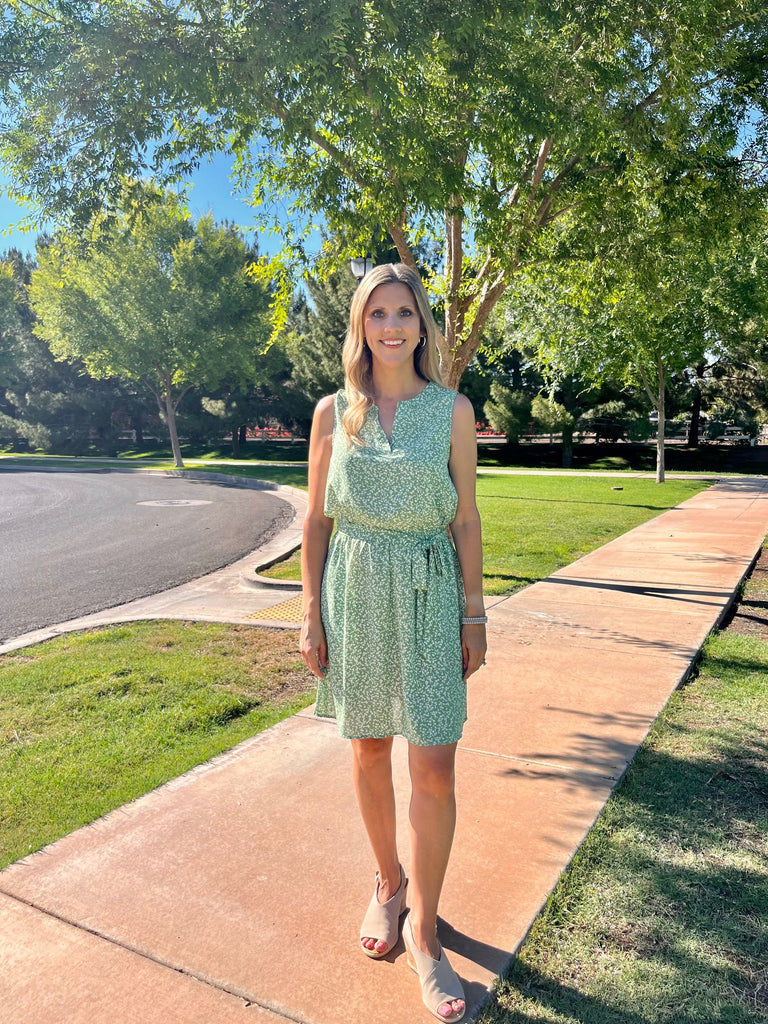 Garden View Green Floral Dress SunDressed Fashion Boutique Garden View Green Floral Dress SunDressed Fashion Boutique