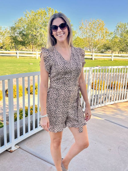 Hear Me Roar Leopard Romper