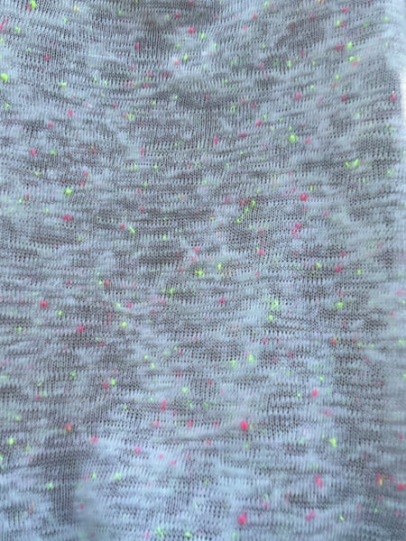 Neon Confetti Knit Top fabric up close