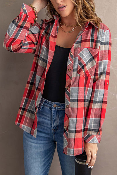 Campfire Nights Red Plaid Flannel