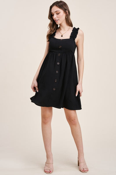 Summer Stroll Black Dress