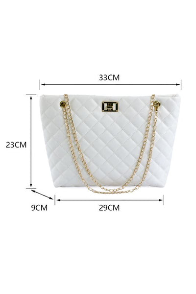 Everyday White Quilted Bag