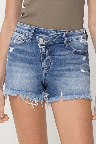 Vervet Criss Cross High Rise Shorts