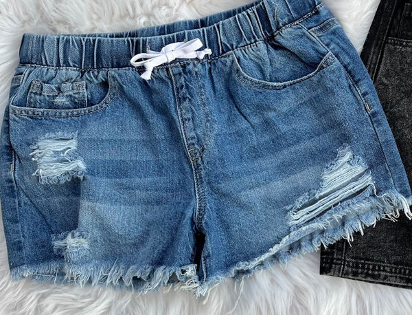 Dream Denim Jogger Shorts