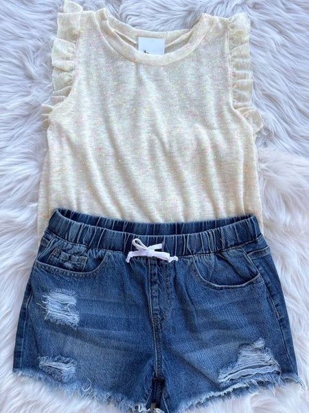 Dream Denim Jogger Shorts